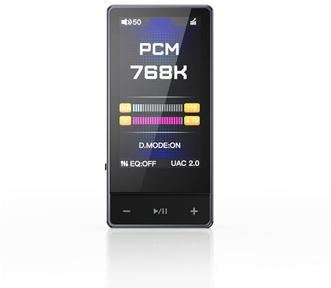 FiiO QX13 tragbarer DAC-Verstärker, ES9027PRO 8-Ch DAC, 900 mW × 2, XMOS 16-Core, 10-Band EQ, Kohlefaser-Körper, Farbdisplay (schwarz)