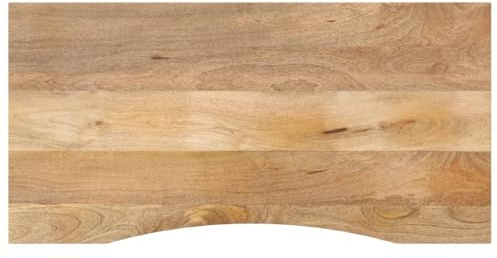XHNIFBN Schreibtischplatte 120x50x2,5 cm Massivholz Mango 2,5 cm Arbeitsplatte Vintage ausziehbar als Bürotisch Gaming Desk oder Esstisch für Homeoffice Wohnzimmer Küche