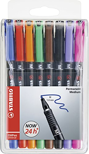 STABILO - Folienstift - OHPen universal - permanent medium - 8er Pack - mit 8 verschiedenen Farben