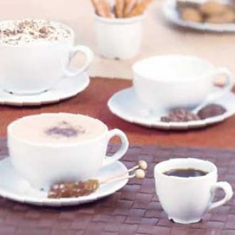 Nextday Catering P883 Plain Whiteware Cappuccino Cup, 10 oz. (Pack of 24)