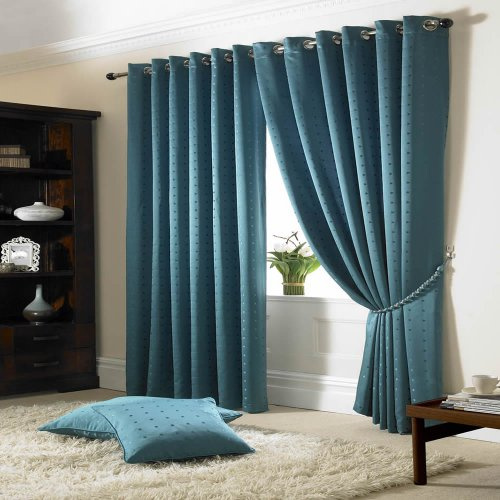 Alan Symonds Madison Curtains 90 x 90 Teal - AS