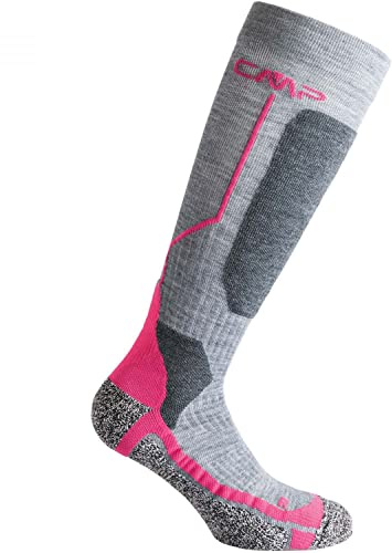 CMP Unisex Kinder Kids Ski Socks Wool Socken | schneller Feuchtigkeitstransport, Wolle für natürliche Wärme, atmungsaktives Material, geruchshemmende Behandlung