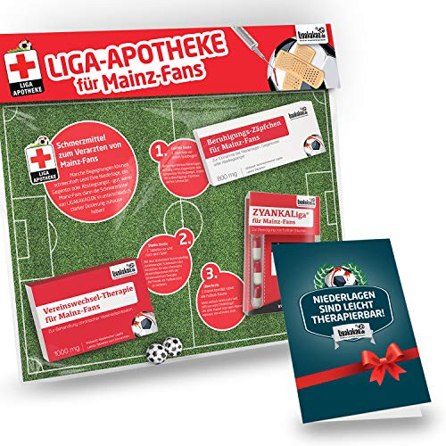Mainz Mütze ist jetzt die Liga-APOTHEKE für Mainz 05-Fans by Ligakakao.de |Strickmütze rot-weiß Logo Emblem Männer-Größe