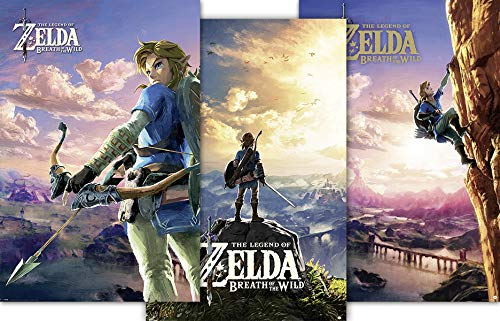 The Legend of Zelda G874215 Poster Breath of The Wild 3er Set, Mehrfarbig