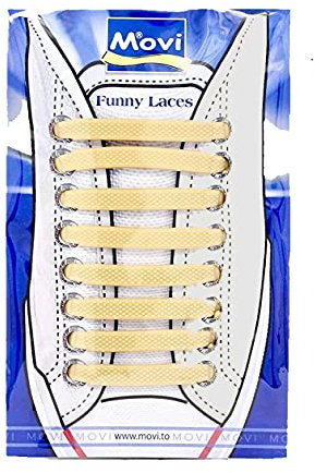 MOVI FUNNY LACES - Lacci per scarpe in silicone. Tantissimi colori. Molto resistenti ed elastici, si adattano a tutte le scarpe dal 35 al 47. 4 confezioni per colore.
