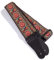 KLIQ Vintage Woven Guitar Strap for Acoustic and Electric Guitars | '60s Jacquard Weave Hootenanny Style | 2 Rubber Strap Locks Included, Nelson Red