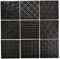 Retro Vintage Mosaik Fliese Wand Keramik schwarz Struktur Wand Bad Küche WC Verkleidung - MOS22B-1403