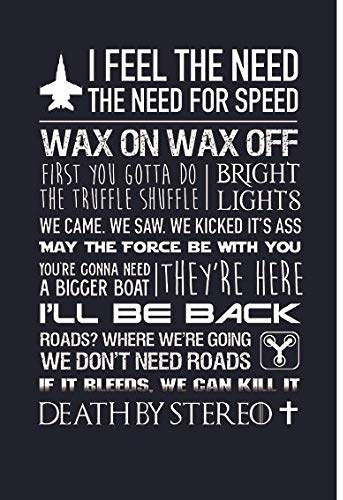 Artylicious Feel the need for speed, 80's Filmzitate, A3 Poster Kunstdruck