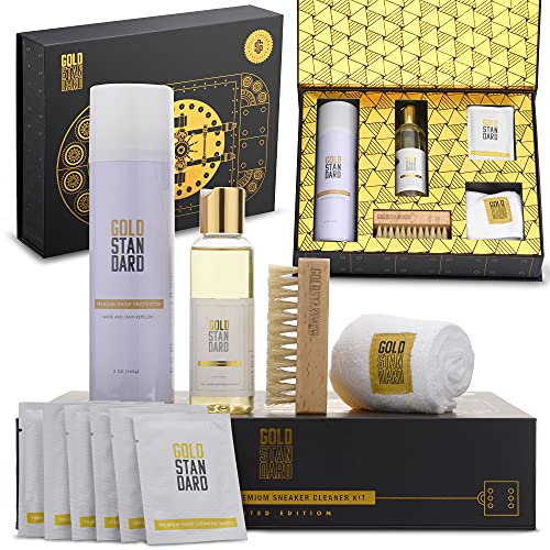 Gold Standard Premium Shoe Cleaning Kit - Sneaker Cleaning Kit for Tennis, Leather, Canvas White Shoe Cleaner Sneakers Kit, Multicolor, One Size