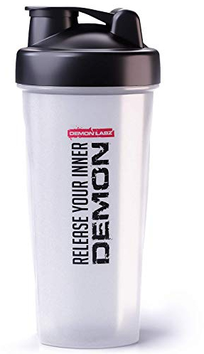 DEMON LABZ Protein Shaker Bottle 700ml, Leak Proof & BPA Free - Perfect for Protein Shakes and Supplement Drinks - Release your Inner Demon