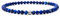 BERGERLIN Lapislazuli Armband echt mit 925 Sterling Silberperle - facettierte Perlen - Größe S
