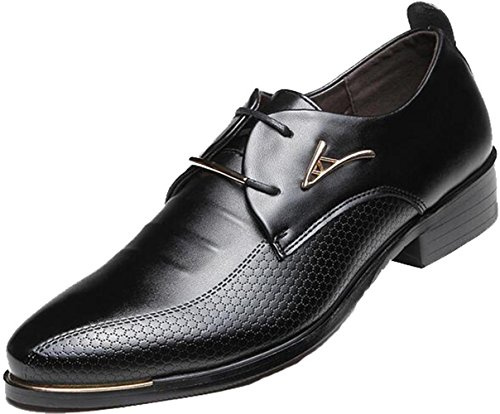 DADAWEN Hommes d'affaires Britanniques Pointu-Toe Chaussures Oxford Quatre Saisons Chaussures