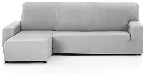 Martina Home -Sofabezug, Grau (Alma), Chaiselongue, kurzes Eckteil Links