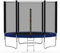 mcc direct Heavy Duty 6FT 8FT 10FT 12FT 14FT Outdoor Trampoline with Enclosure Net for Kids Spring Cover Ladder FREE Space Hopper (6ft), Blue, Black, Silver