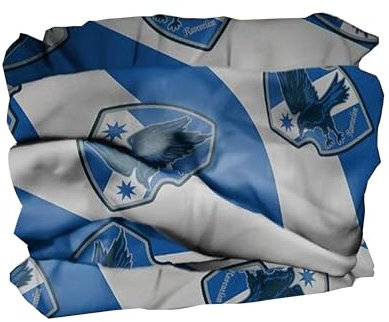 Spoontiques Hair and Face Wraps - Multifunktionales Bandana - Stirnband - Schal - Halstuch - Sturmhaube - Ravenclaw