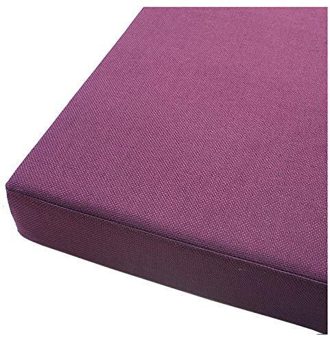 Cuscino per panche soffice e Comodo - per panchine da Giardino e dondoli Varie Dimensioni Spugna ad Alta durezza Cuscino per Panca-Viola 150x40x5cm(59x16x2in)