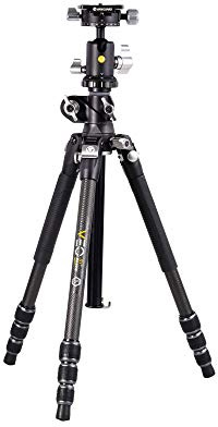 Vanguard VEO3T+264CB Carbon Fiber Travel Tripod with Ball Head and Multi-Angle Center Column for Overhead Shots