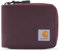Carhartt Hombres Casual Canvas Reißverschluss, langlebige Geldbörse mit Reißverschluss, Pato de Nailon (Vino Profundo), Talla única, Carteras Casuales de Lona con Cremallera, Carteras duraderas con