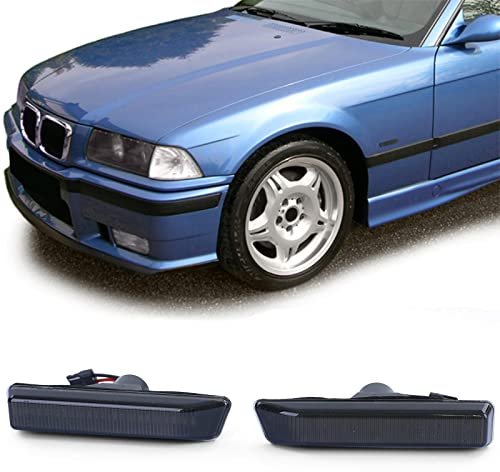 LED Seitenblinker Schwarz Smoke Paar passend für BMW 3er E36 96-00 X5 E53 00-07