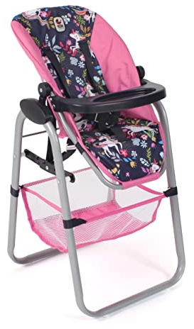 Bayer Chic 2000 655-43 Puppen-Hochstuhl, Einhorn, Navy-pink