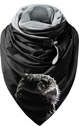 MILAX Herbests Damen Dreieckschal Weich Warm Halten Winterschal Weich Warme Herbstschal Winterschal Damenschal Herbstschal Halstüche Dreieckstuch Musselin Mit Stift, Gestrickter Schlauchschal