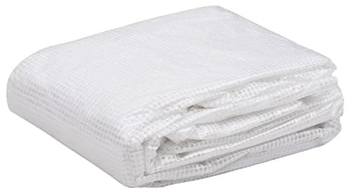 homiuse Couverture de Remplacement de Serre (9 m2) 300x300x200 cm Transparent Bache pour Serre Bache de Rechange pour Serre Tunnel de Jardin Contre Le Vent, la Pluie, Le Soleil et Les Oiseaux PE