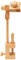 Plouluyt Stick Rahmen mit Klemme, Rahmen Gestell für Alle Tische Passend für Kreis Kreuz Stich,Rahmen Kreuz Stich,Stick Halter