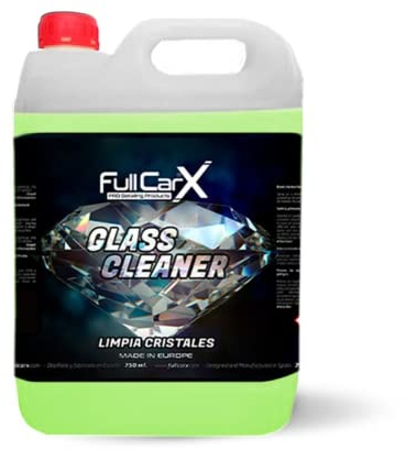 AutoFullCar, Limpia Cristales FullCarX by Full Dip Limpia Cristales Coche Anti Vaho Lunas y Parabrisas Garrafa 5 litros
