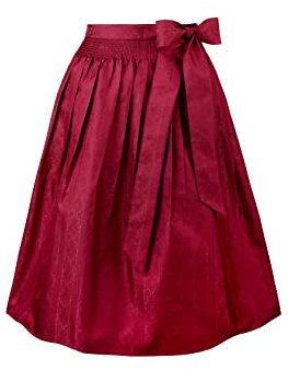 Stockerpoint Corinna Damen Midi Dirndlschürze, dunkelrot, 40-44