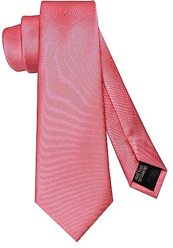 JEMYGINS Cravate Étroite pour Homme Unie en Plusieurs Couleurs 7cm Rose