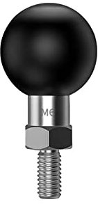 Sptchapn 1 inch Ball Mount with Threaded Bolt M6x1mm Compatible with RAM Mounts B Size Double Socket Arm(M6-1pc