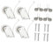DOITOOL 4 Sets Wardrobe Pulley Wardrobe Sliding Door Track Sliding Closet Door Sliding Door Pulley Wheel Sliding Glass Door Lock Hardware Pulleys Sliding Doors Wheel Set Stainless Steel