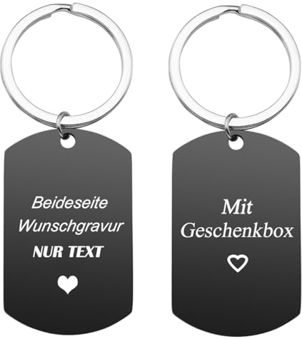Zysta Personalized Text & Fotogravur - Edelstahl Dog Tag Schlüsselanhänger Erkennungsmarke ID Tag Gravurplatte keychain Schlüsselbund für Personalisierte Geschenke(NUR TEXT gravur ohne Fotogravur)