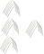 BESTonZON 24 Stk Tür- und Fensterdichtung möbel furniture horniture gürtel gardrobe door sealing strip fensterwischer Türrahmen Schallschutz Spaltstreifen Isolierstreifen Glas PVC Weiß
