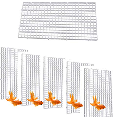 SOYDAN 6 Stück Aquarium-Trennwand, Aquarium-Trennwand, Filterschale, Eierkiste, Aquarium-Boden-Isolationsschale for Mischzucht, 30 cm x 15 cm