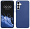 kwmobile Case kompatibel mit Samsung Galaxy A35 Hülle - Schutzhülle aus Silikon metallisch schimmernd - Handyhülle Metallic Blau