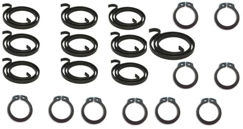 Generic Door Handle Springs Replacement Kit, 10 x 2.5 Turns Spring Coil, 10 x Circlips, Door Lock Handles Installation kit