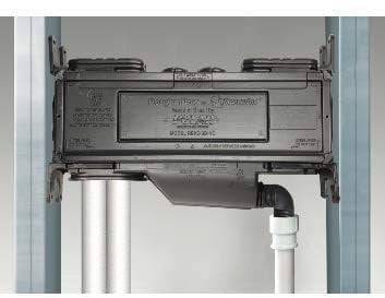 RyMarCool Air Conditioning Mini-Split RoughInBox for New Construction, RBX3-MD-NC, Black, Universal Center or Side Drain Connections