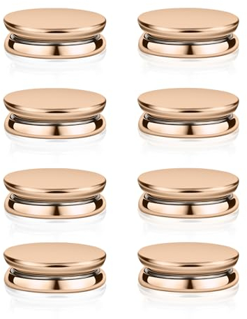 8stk Magnetische Hijab-Anstecknadeln, Mehrzweck-Magnetschal-Clip Magnetischer Schalverschluss Ohne Hängenbleiben Magnetische Broschennadel für Damen-Hijabs Schals und Kleidung (Gold)