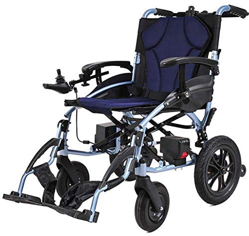 Fauteuil Roulant électrique Pliant léger 15 kg, Largeur du siège 46 cm, Fauteuil Roulant Amovible avec Batterie au Lithium, fauteuils roulants motorisés, Portable