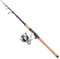 DAM Impressa Tele Spinning Combo, Süßwasserangler Angelrute Rolle Hecht, Barsch Zander, Starkes Leichtgewicht vielseitig einsetzbar, schwarz, 2.40m mäßig schnelle Rute, 3000er Rolle