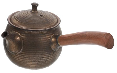 Alipis Teiera Cinese Fatta A Mano Teiera in Ceramica Set Da Tè Retrò Bollitore Per La Preparazione Del Tè Sfuso