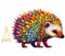 PASJO - Holzpuzzle Erwachsene mit Motiv Einer Igel 260 Teile 34x34 cm - Geschenkidee für Kinder - Holz Puzzle Igel - Einzigartige Tierförmige Holz-Puzzle - Creative Jigsaw