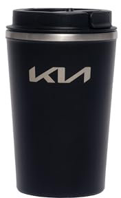 Kia Thermobecher aus Edelstahl, 350 ml, Midnight Black, Warm & Kalt