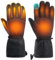 RUOVXWU Heated Gloves for Men Women Rechargeable Heated Motorcycle Gloves with Touch Screen Windproof Winter Gloves Washable Heated Mittens for Outdoor Skiing Cycling Montorcycle Camping Hiking