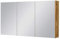 Quentis Spiegelschrank Breite 120 cm, 3 Türen, passend zu Waschplätzen der Badmöbelserien Genua, Susan und ZENO, Lieferung montiert (Eiche Natur, Breite 120 cm)