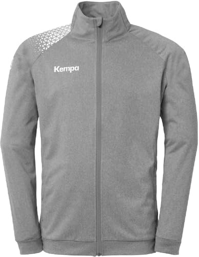 Kempa Homme Ambition 28 Poly Veste Sport, Mélange Gris Foncé/blanc, 140 EU