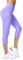 Enjoyoga Leggings Damen 3/4 mit Innentasche - High Waist Sporthose Laufhose für Sport Yoga Gym (DE/NL/SE/PL, Alphanumerisch, Einheitsgröße, Regular, Regular, XXL, Lila)