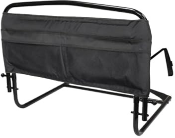 GOXQIT Bettgitter 30-Zoll-Bettgitter mit gepolsterter Tasche, klappbares Bettgitter for Erwachsene, Senioren und ältere Menschen FüR Betten