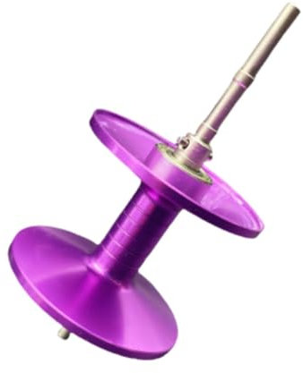 APLVFFZH Ersatzspule für Angelrollen, Aluminium leicht, geeignet für Modifikationen, Violett